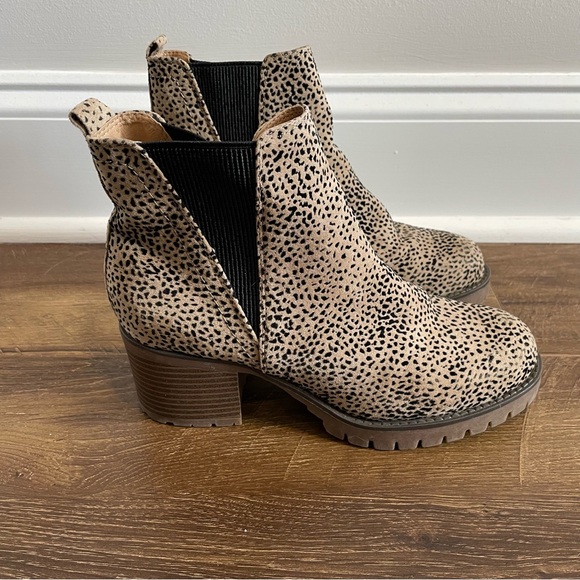 Altar'd State Boots Size 7M Cheetah Print Pull On Cheetah Print - Picture 9 of 9
